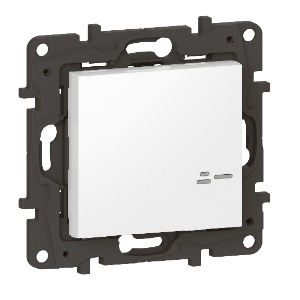 Niloé STEP with Netatmo okos vezeték nélküli kapcsoló/dimmer (elemes távvezérlő), falon kívüli, keret nélkül, fehér