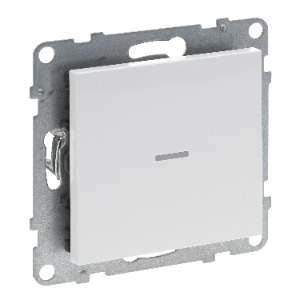 SUNO with Netatmo okos kapcsoló/dimmer (végrehajtó), nulla (N) vezető bekötéssel, keret nélkül, fehér