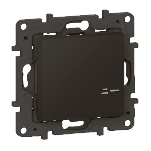 Niloé STEP with Netatmo okos vezeték nélküli kapcsoló/dimmer (elemes távvezérlő), falon kívüli, keret nélkül, fekete