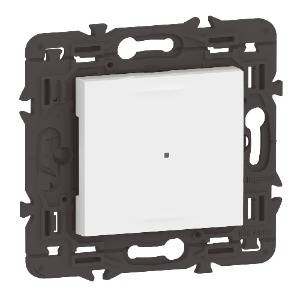 Program Mosaic with Netatmo okos kapcsoló/dimmer (végrehajtó), nulla (N) vezető bekötéssel, keret nélkül, fehér