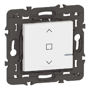 Program Mosaic with Netatmo okos vezeték nélküli redőny/zsaluzia kapcsoló (elemes távvezérlő), falon kívüli, keret nélkül, fehér